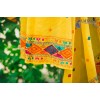 PHULKARI-CELEBRATION/MUSTARD  Hand Embroidered Phulkari